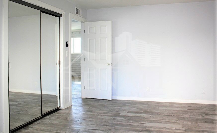Unfurnished bedroom — representative home at Sir John’s Apartments.