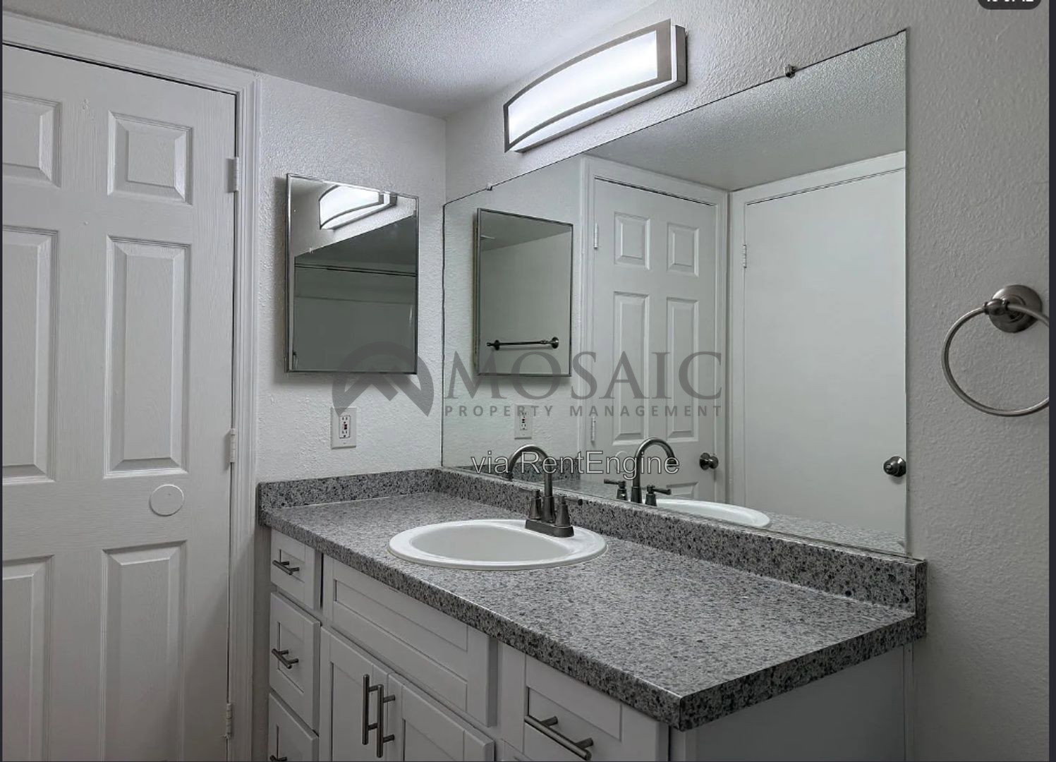 Apartment bathroom at Majestic Palms.