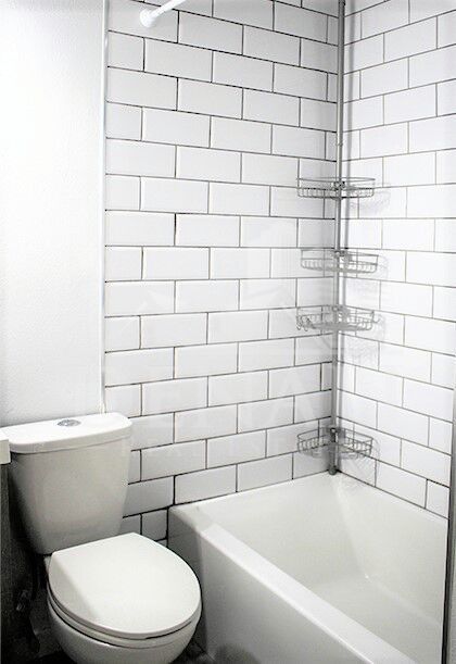 Apartment bathroom — representative home at Sir John’s Apartments.