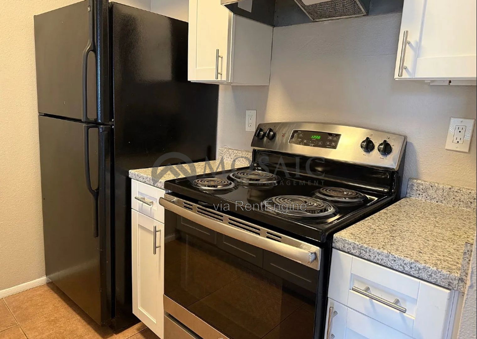 Apartment kitchen at Majestic Palms.
